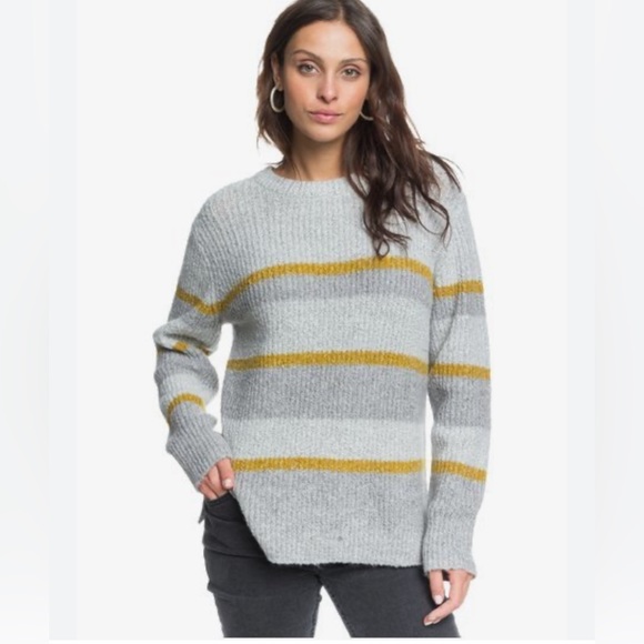 Roxy Striped Winter River Sweater - Picture 1 of 8